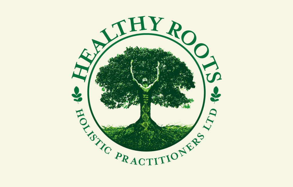 Healthy Roots Holistic Practitioners logo design and branding