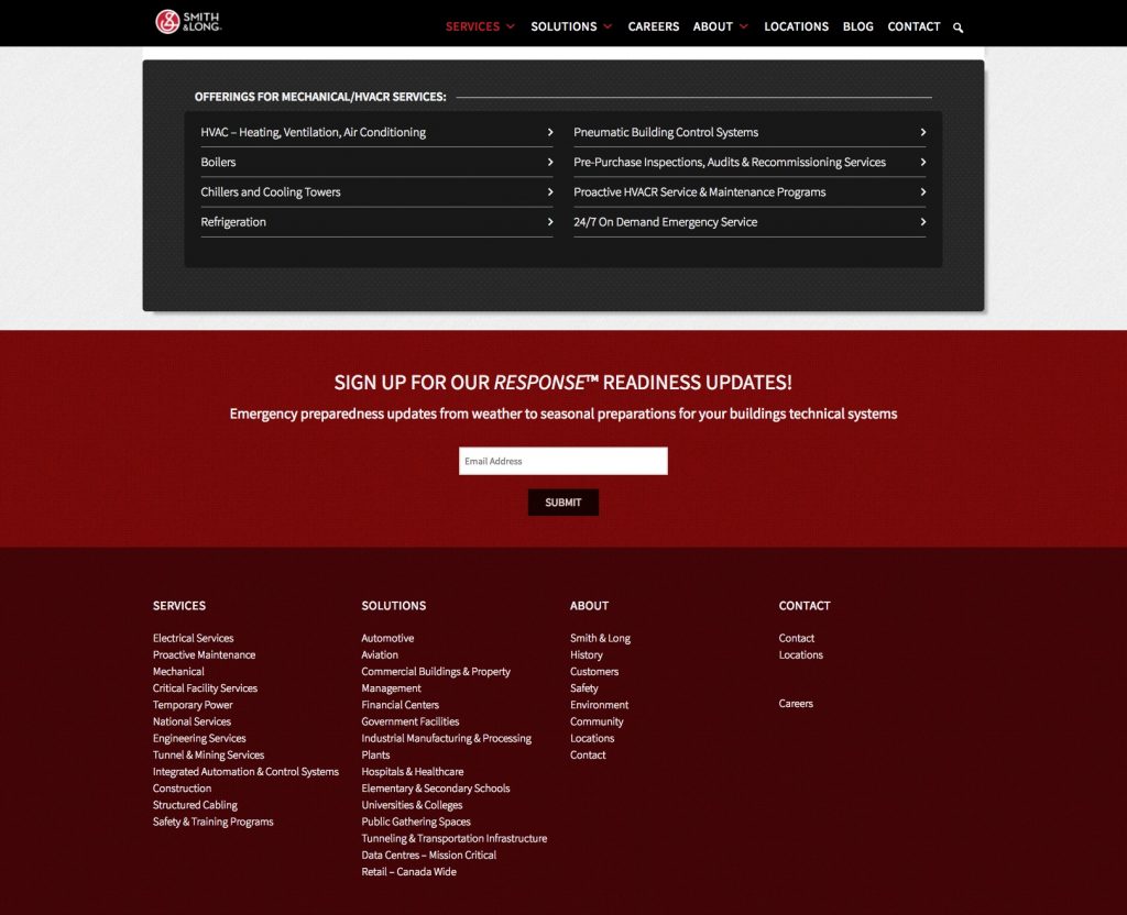 Newsletter signup form